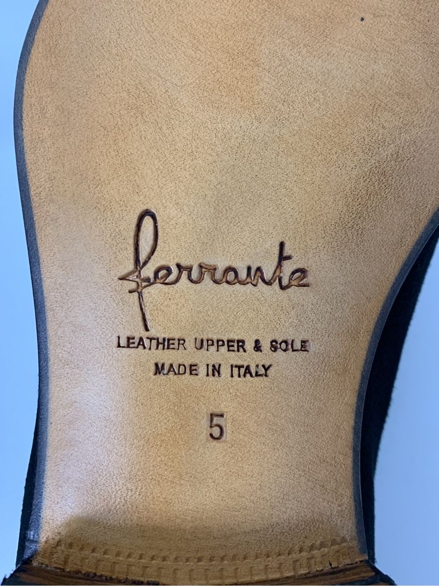 フェランテ ローファー タッセルスリッポン スウェード