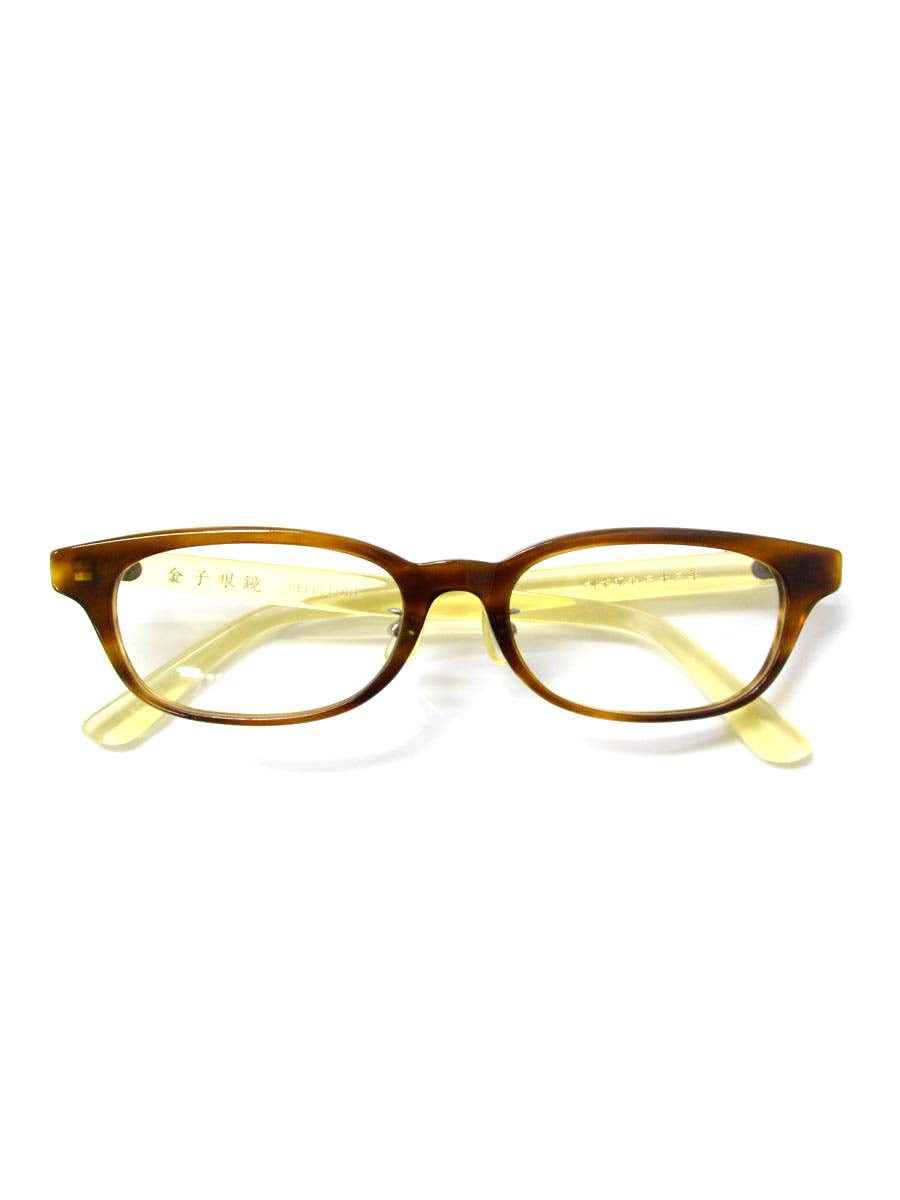 金子眼鏡 メガネ セルフレーム スクエア型 | ビープライス