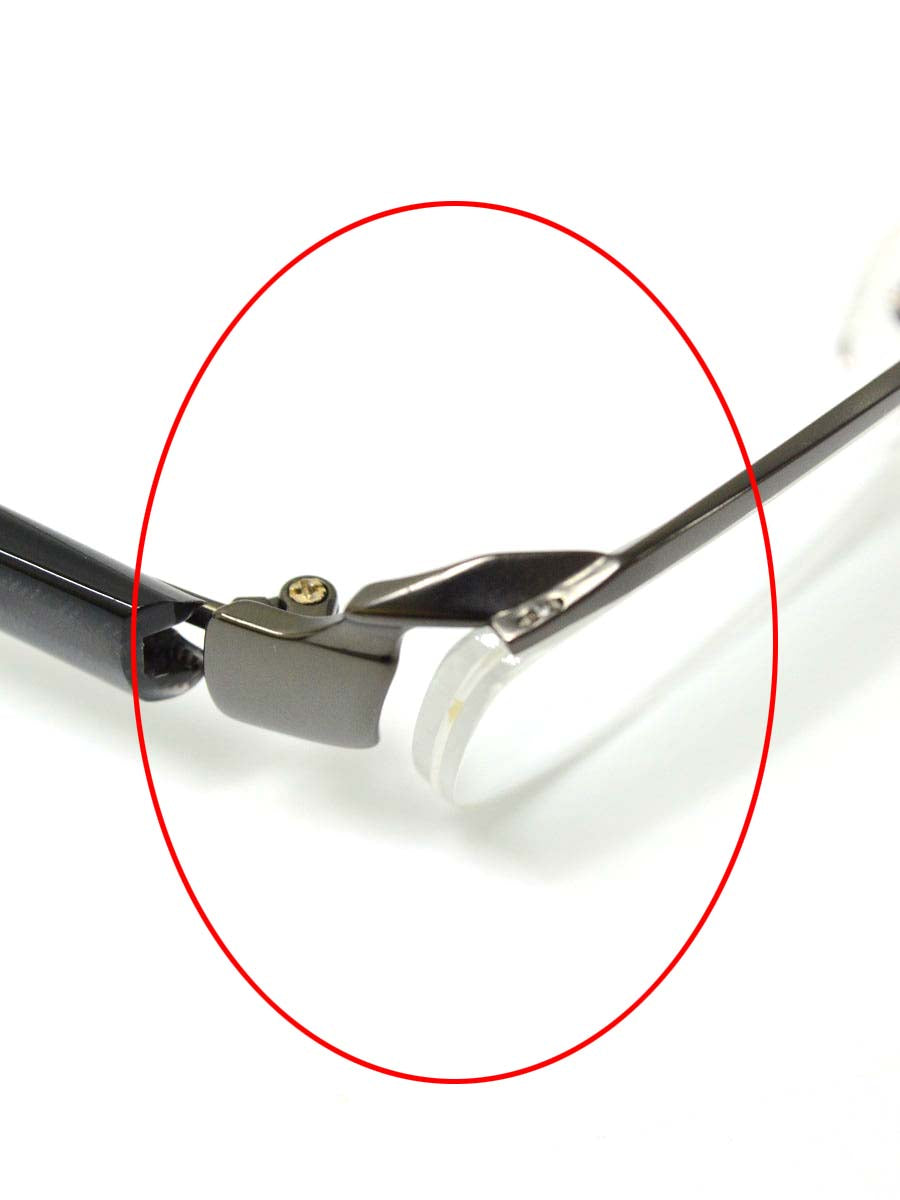 ジャポニスム メガネ ハーフリムフレーム スクエア型