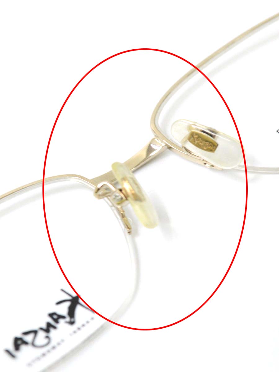 カンサイヤマモト メガネ ハーフリムフレーム スクエア型