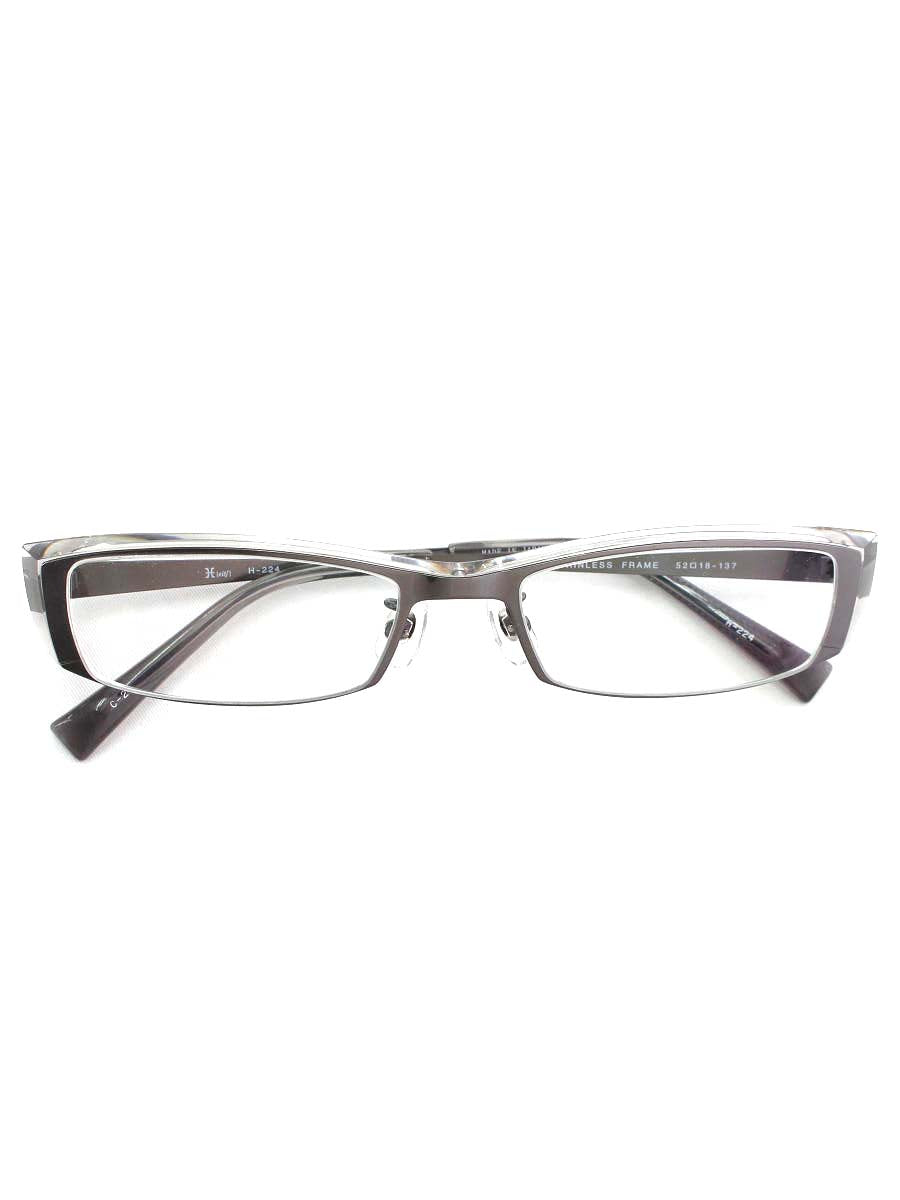 H（eitf）エイチ メガネ メタルフレーム スクエア型 | ビープライス