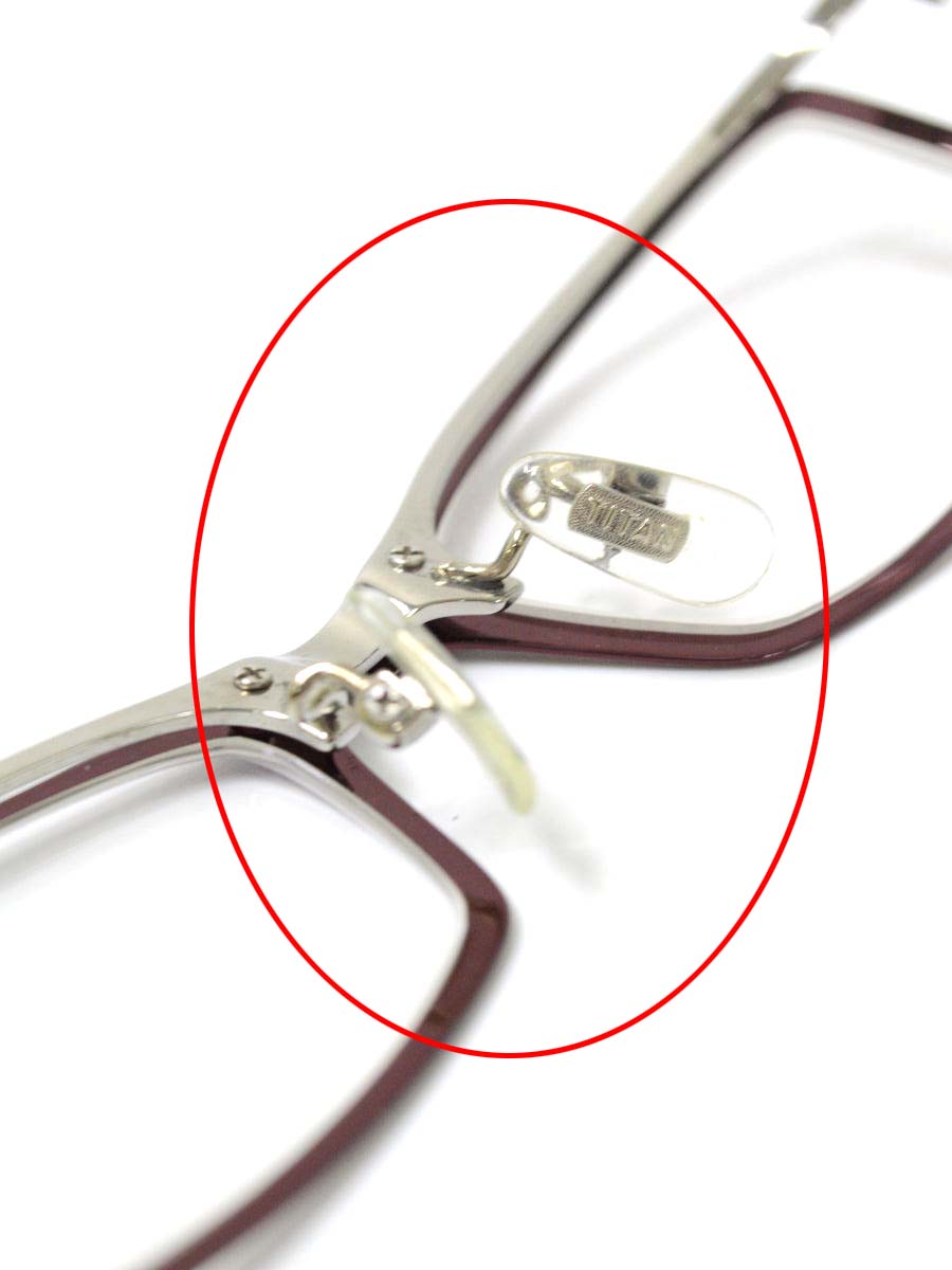 アルフレッドベレッタ メガネ メタルフレーム スクエア型