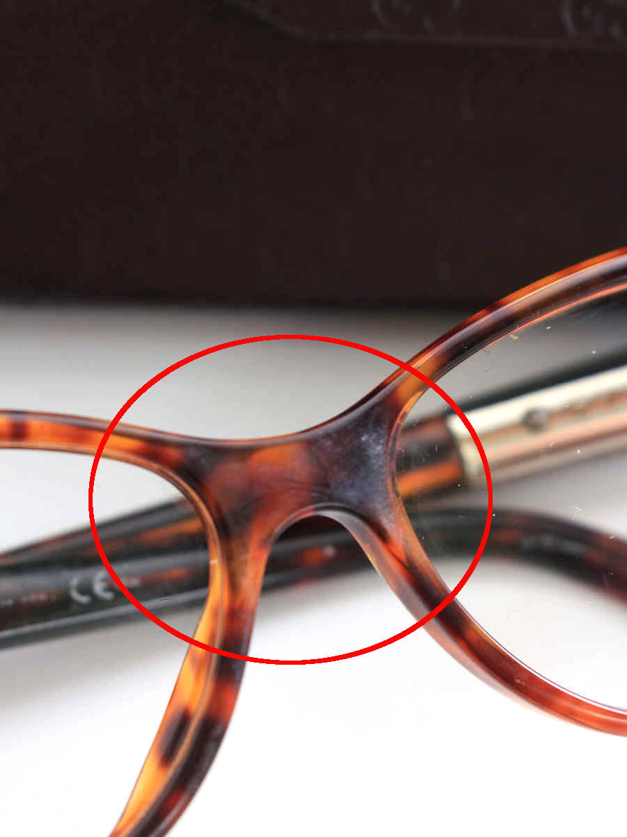 グッチ メガネ GG3700 デミ バンブー 総柄