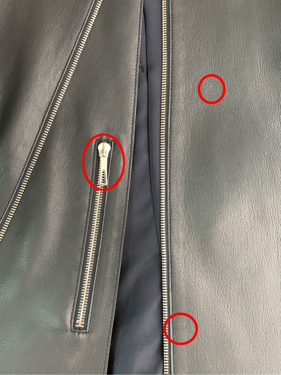 エルメス レザージャケット シングルライダース