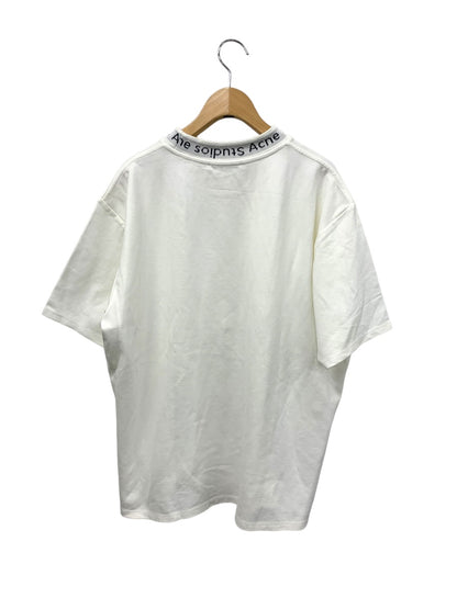 アクネストゥディオズ Tシャツ XXL ホワイト ロゴプリント ITE73T7OGSO4