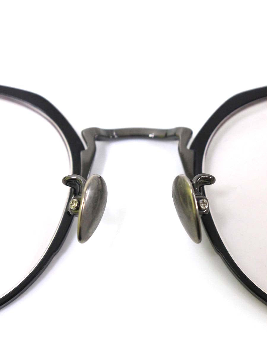 ヨウジヤマモト 190063-1 メガネ ブラック メタルフレーム ウェリントン