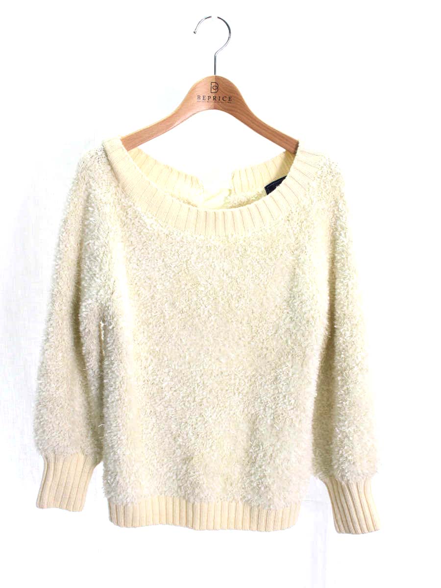 エムズグレイシー Fluffy Knit 918591 ニット セーター 38 ホワイト