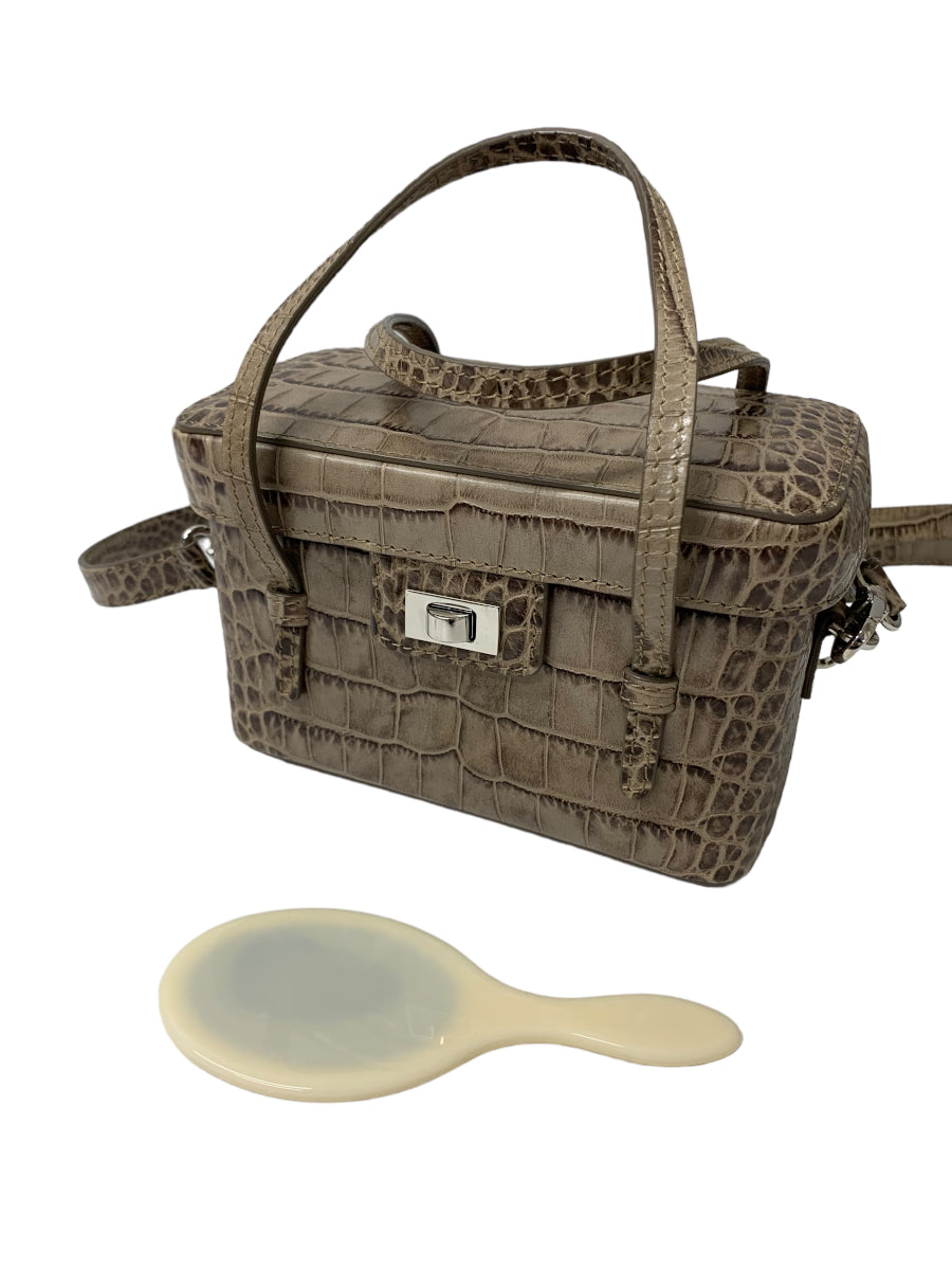 フォクシーブティック Bag Jewel Box 40211 ハンドバッグ ブラウン 型押し IT1P50IPG8BO