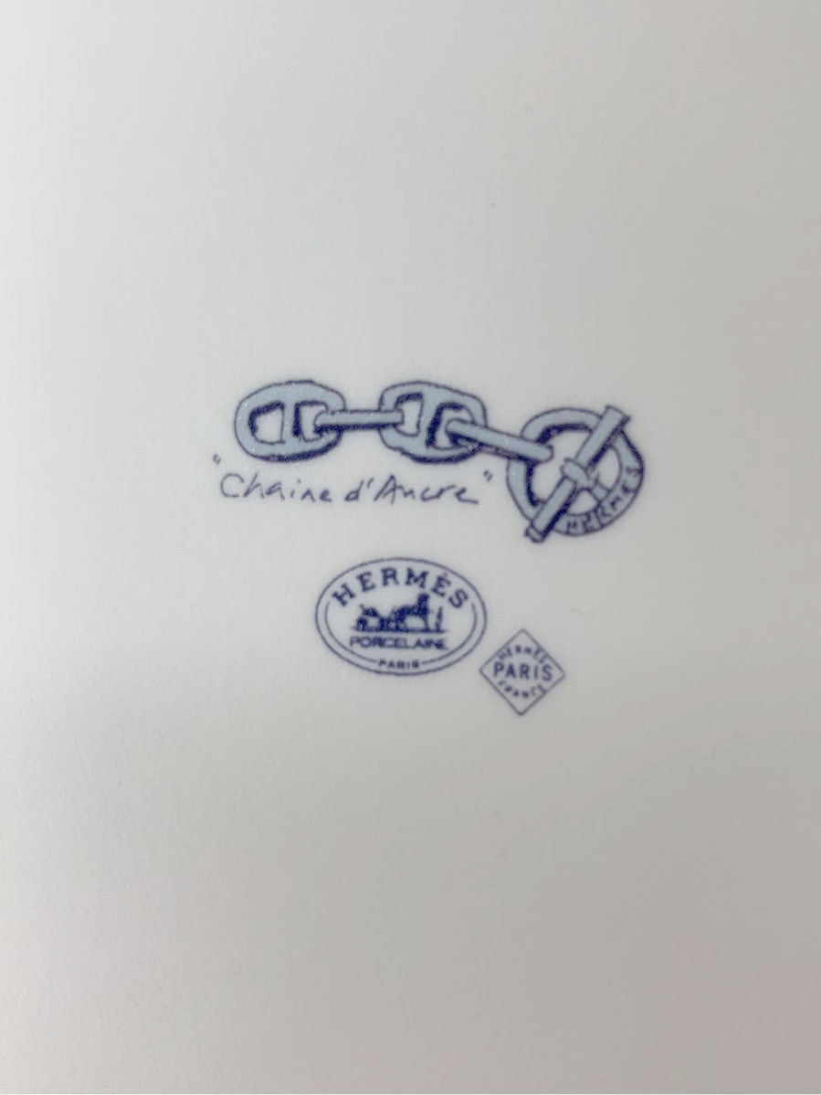 エルメス お皿 シェーヌダンクル スクエア