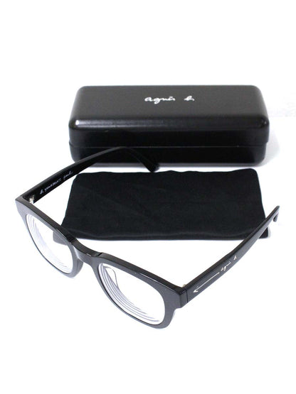 アニエスベー 51-9009 メガネ 眼鏡 ブラック C01 ボストン プラスチックフレーム ITG9ZL9YIMGI