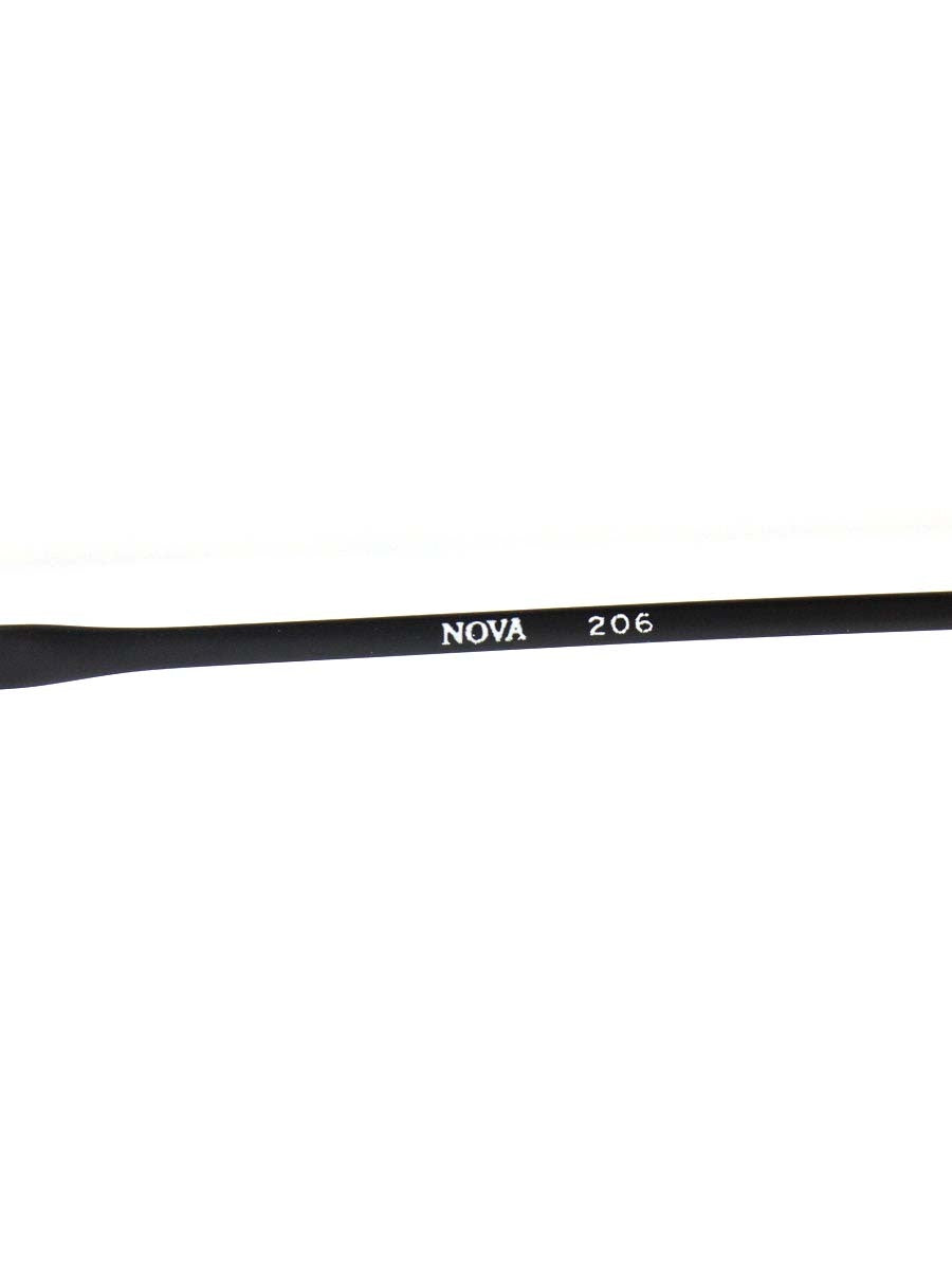 ノバ 206 メガネ ブラック セルフレーム フルリム ラウンド ITVPN8HTSUQK