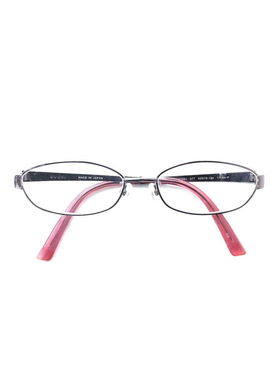 純正購入 827超美品 コーチ メガネ 眼鏡 715 シグネチャー ピンク 赤 