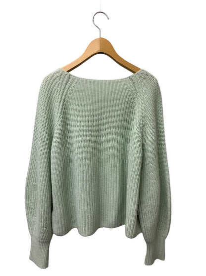 フォクシー Cropped Cashmere Sweater 42419 ニット 40 グリーン カシミヤ