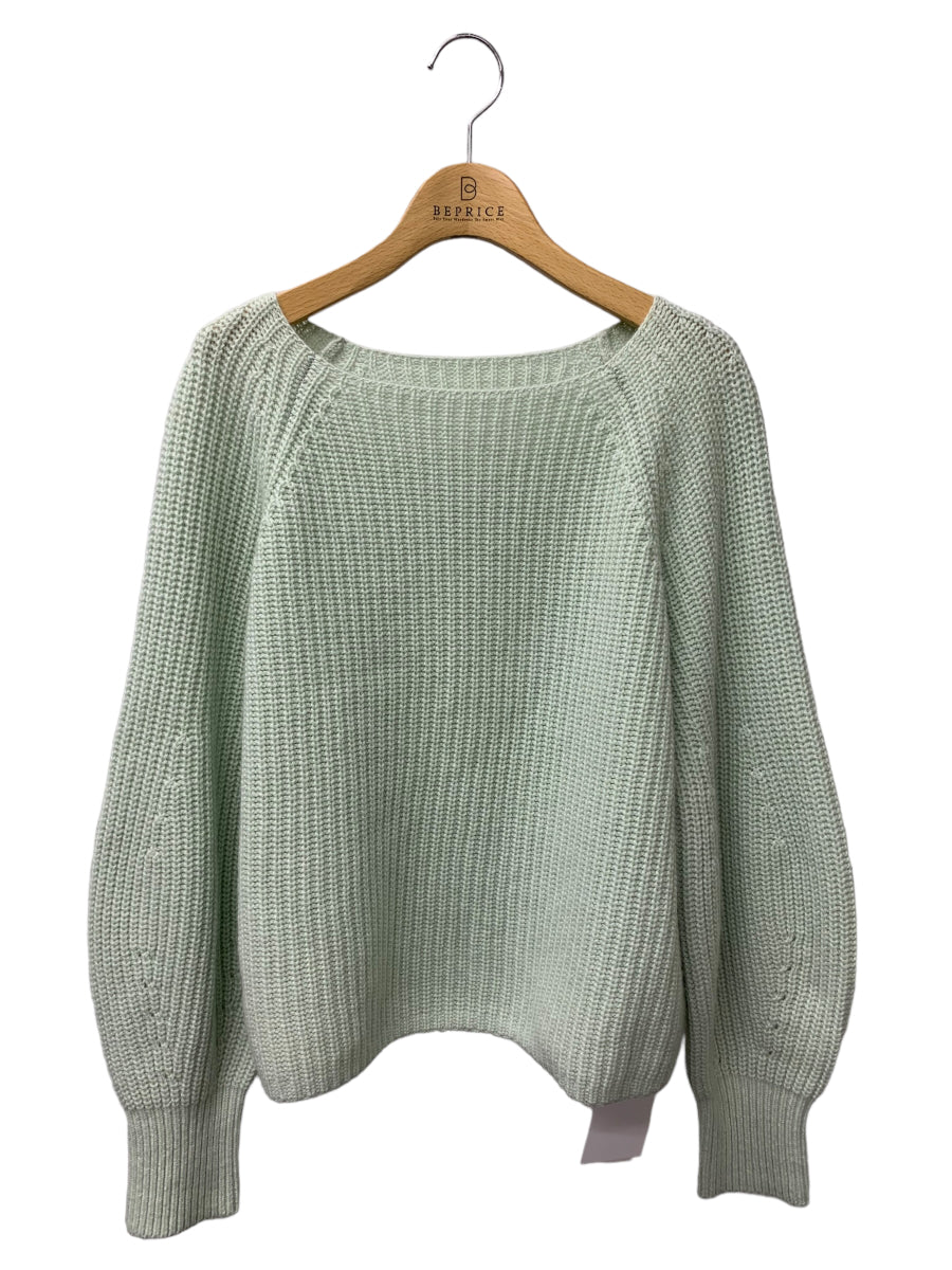 フォクシー Cropped Cashmere Sweater 42419 ニット 40 グリーン カシミヤ