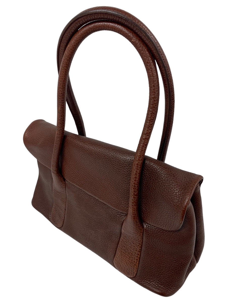 ヒロフ ハンドバッグ ブラウン レザー ペルーシェ ITTOSC1CYX68 【SALE】