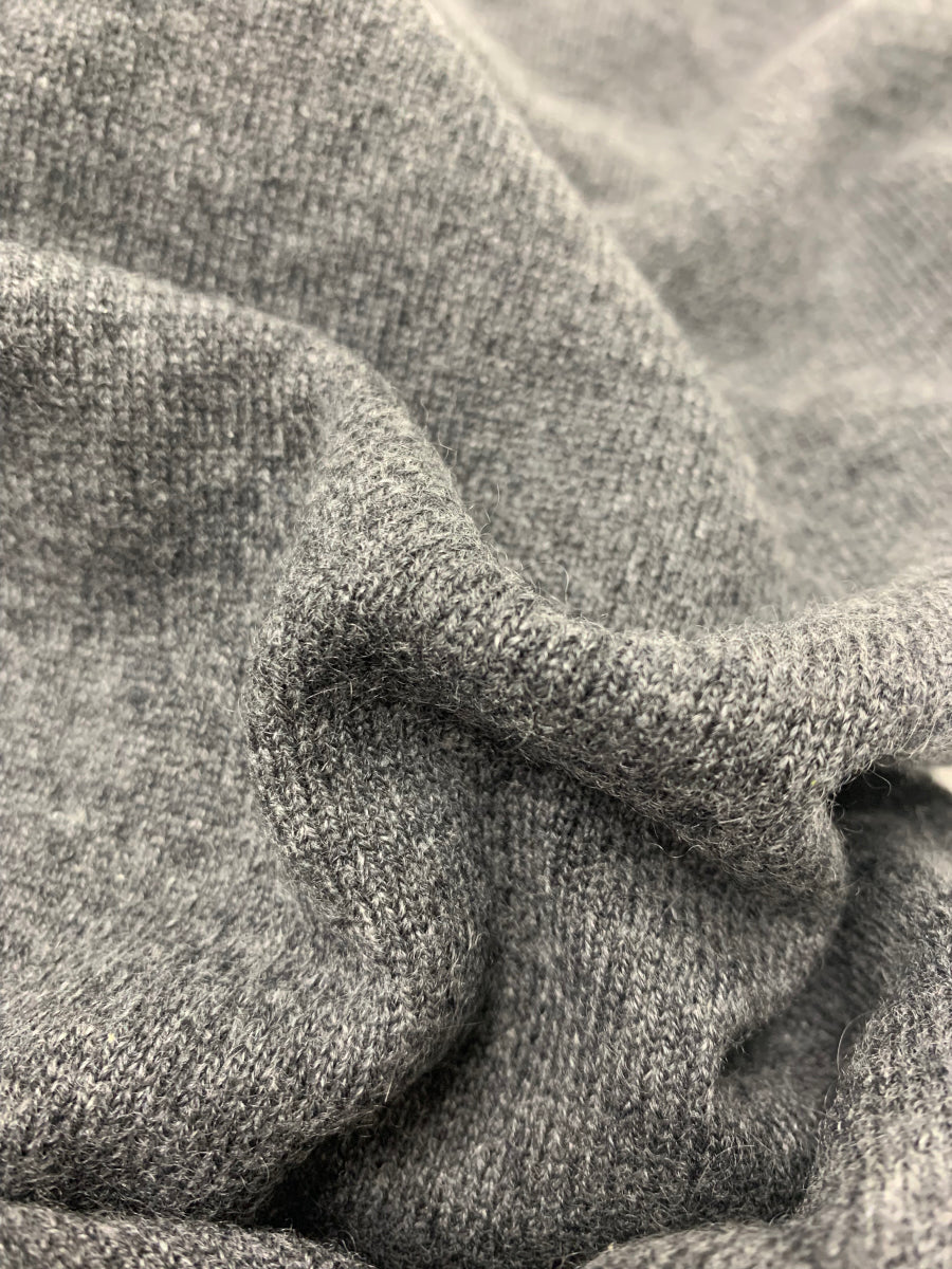 エルメス ラウンドネックニット マイヨン・シェーヌ・ダンクル ニット M グレー カシミヤ 【SALE】