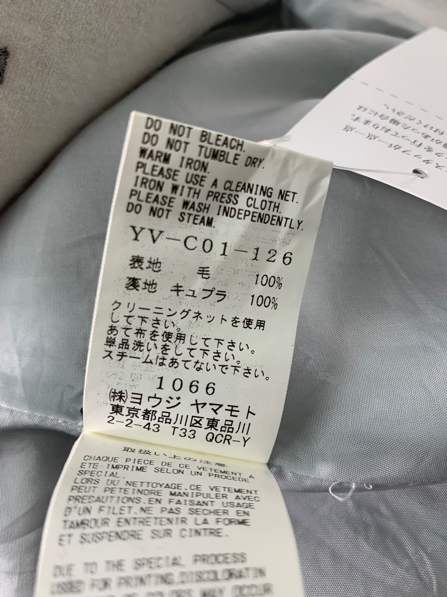 ワイズ WOOL SHRINKAGE PLAIN STITCH WRINKLE DESIGNED SLEEVE COAT YV-C01-126 1 グレー ウール ITSXOYHIUSKO 【SALE】