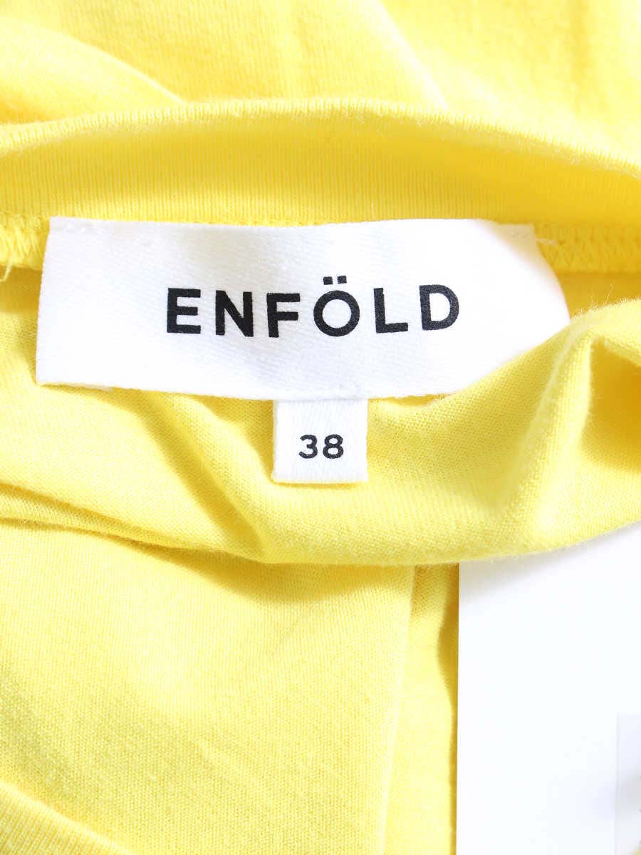エンフォルド COMPACT T-SHIRT 300GA180-0900 Tシャツ 38 イエロー 23SS ITCKAHAS09EP