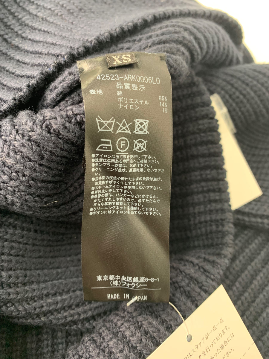 アディアム 42523 ニットセーター XS ネイビー 肩ボタン ボートネック 【SALE】