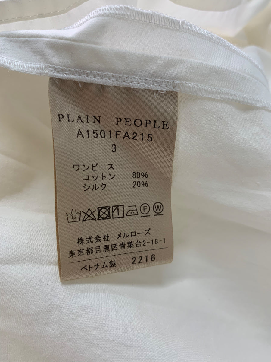 プレイン ピープル A1501FA ワンピース 3 ホワイト シャツ ITJDHFNNQEJ2