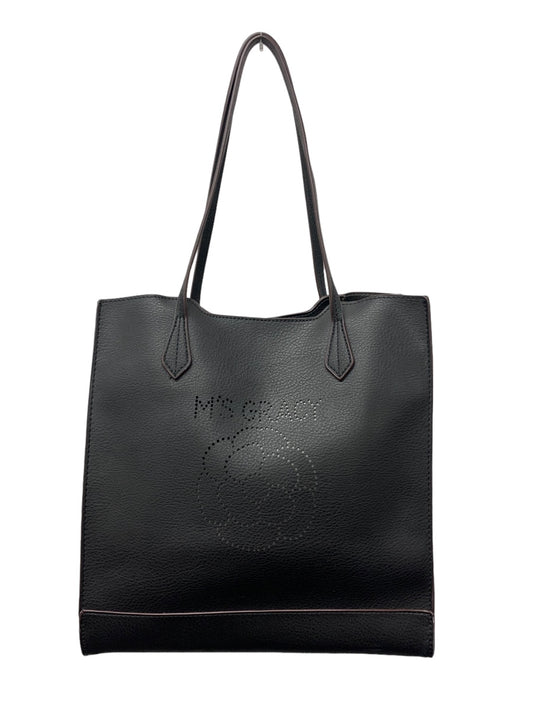 エムズグレイシー 894529 トートバッグ ブラック Logo & Camellia Tote Bag ITK60IYDUWWF