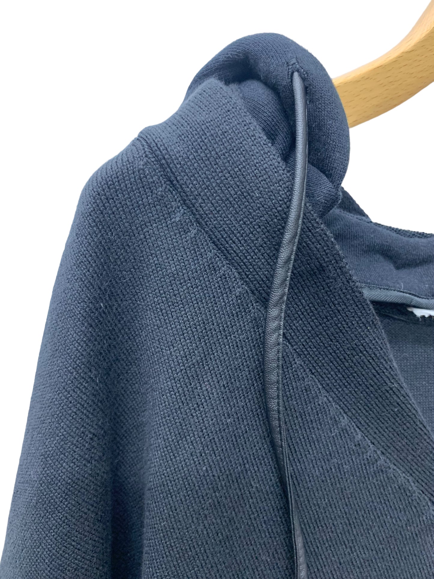 アディアム ADEAM ICHIオモテサンドウカーディガン 42330 カーディガン M ブラック フード Vネック 【SALE】