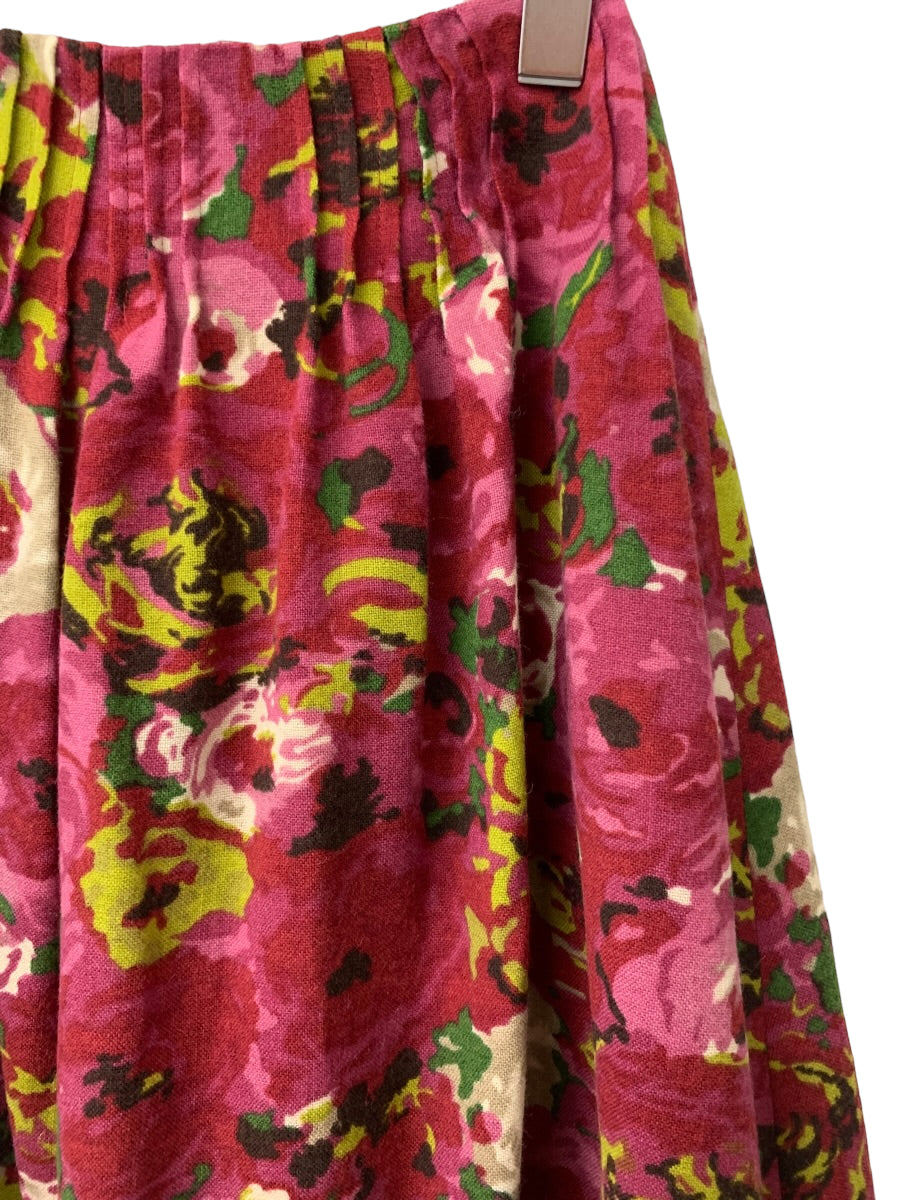 シビラ GBHAD-37230 スカート M レッド ウール フラワー