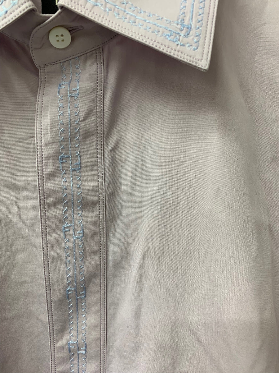 フェンディ FS1012 AI8K シャツ 39 パープル 刺繍 タック ITZTILWED8JK 【SALE】