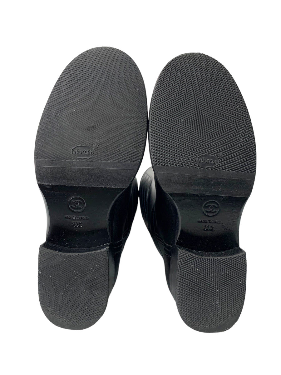 シャネル G39212 X56669 94305 ブーツ 36 ブラック ココマーク キルティングステッチ ITF3V51G63C0