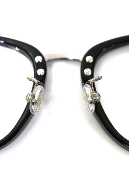 モンクレール ML5075-D メガネ 眼鏡 ブラック アジアンフィット ガンメタル IT81PUFMG048