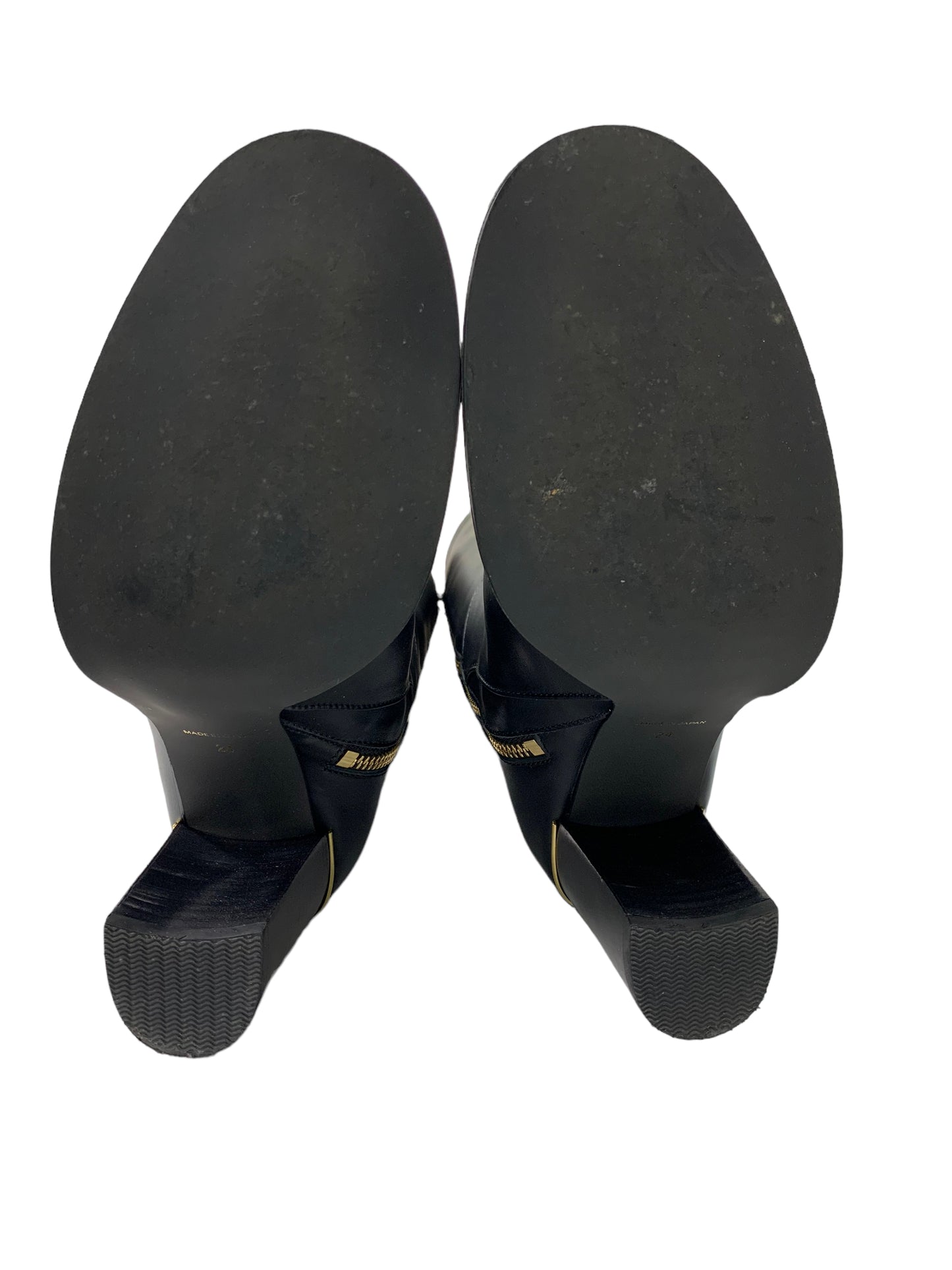 ブルーレーベルクレストブリッジ 55408-252-09 ブーツ 24 ブラック ロング サイドジップ ITB3YKDHBHCK