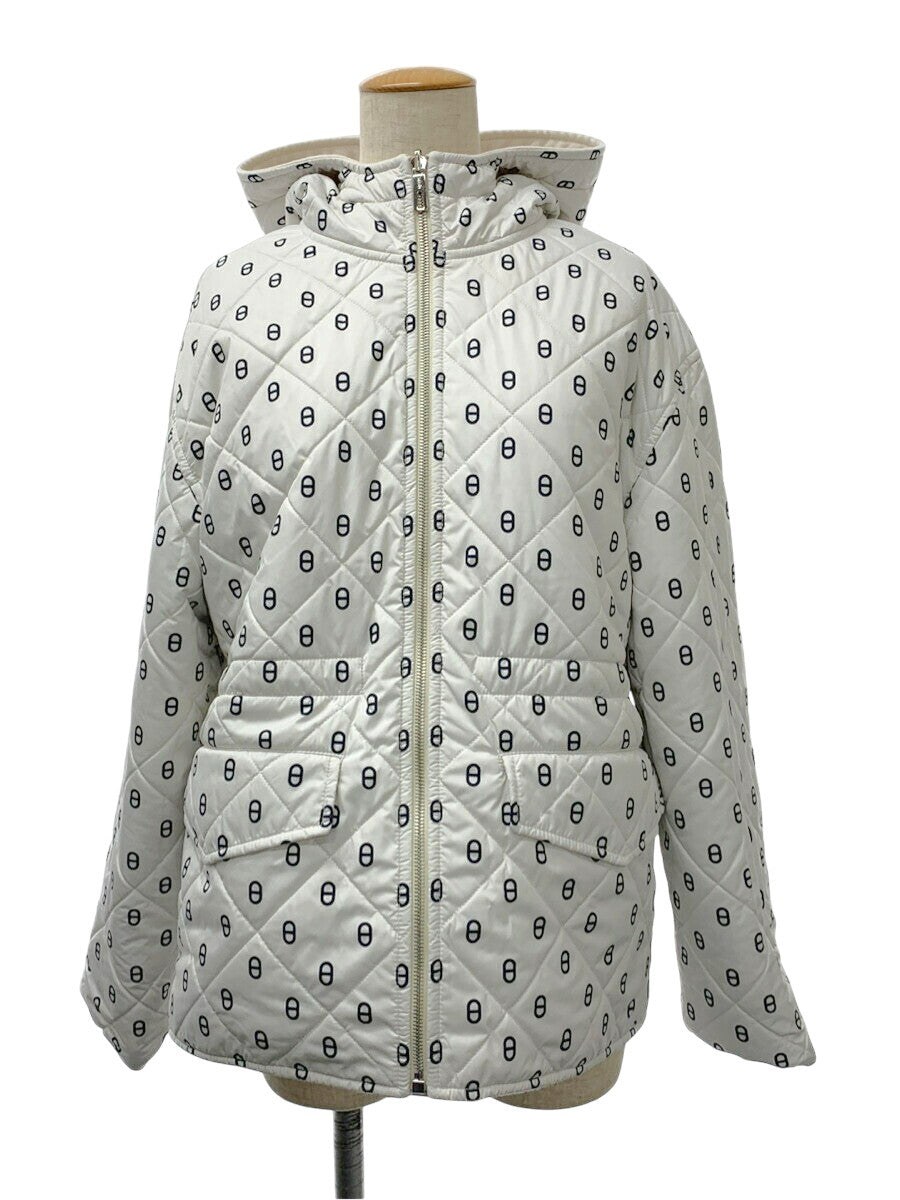 エルメス ジャケット リバーシブルフードブルゾン シェーヌダンクル 総柄 38 【SALE】