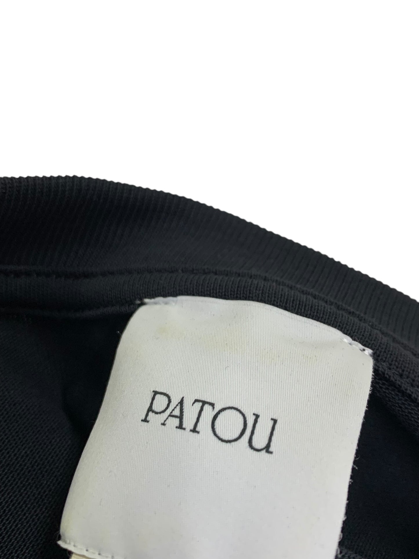 パトゥ 24A-JE125-9990 Tシャツ L ブラック ロゴ刺繍 ITAW141I55IO