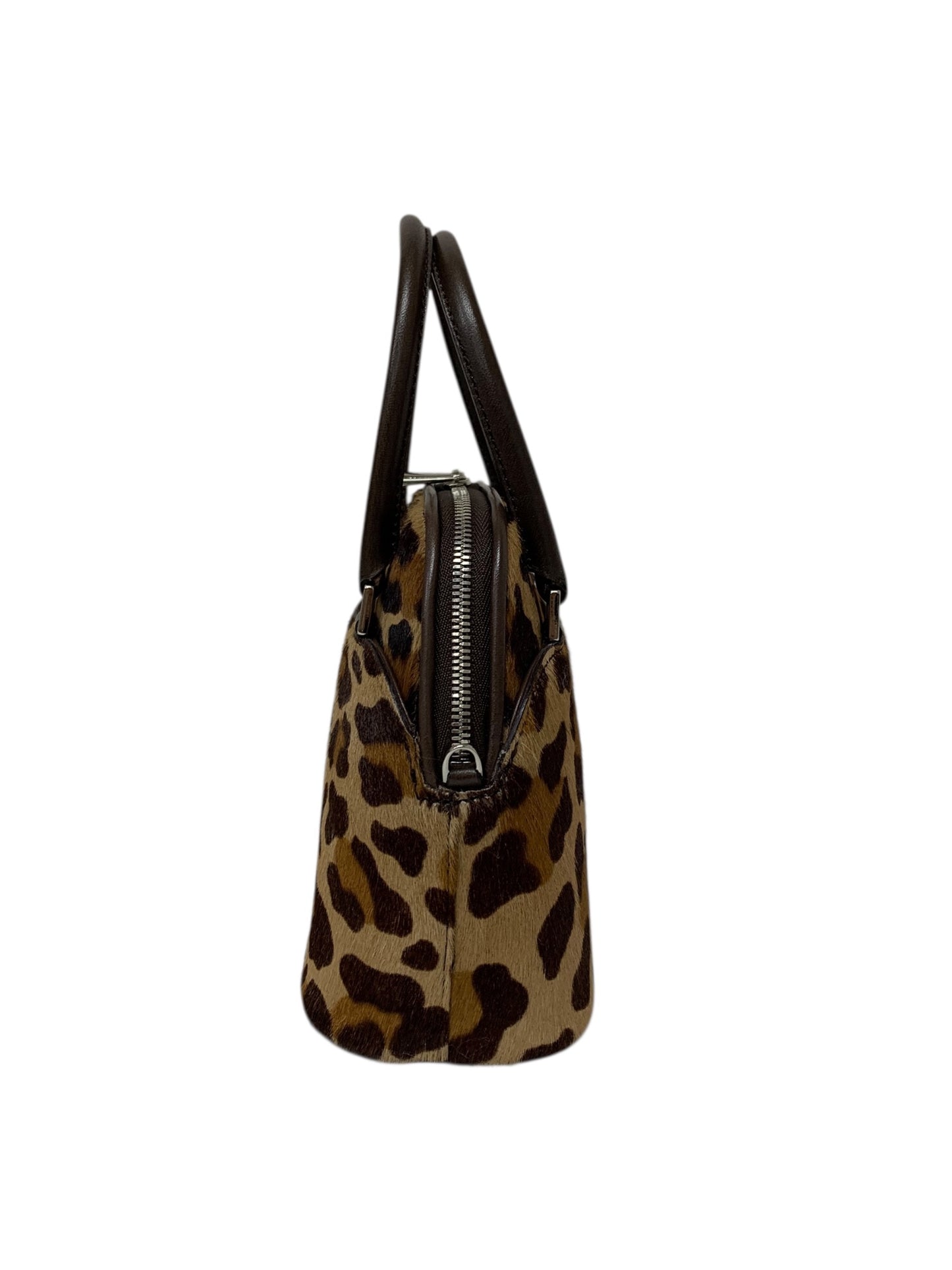 フォクシー マカロンバッグ ハンドバッグ ブラウン レオパード ITR594KF1LCK