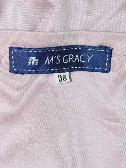 エムズグレイシー 825338 Tシャツ カットソー 38 ピンク リボン IT7Z2JCGLLLD