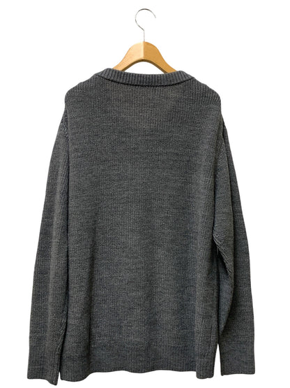 グレースクラス ビジューロゴニットトップ 0025443021 セーター 36 グレー ITGZL9KZP4LK