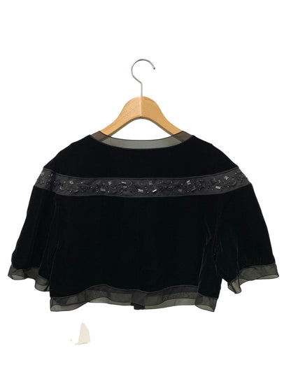 フォクシーブティック Bolro Jewel Velvet 37365 ノーカラージャケット 38 ブラック ITRX1PQZQPEA
