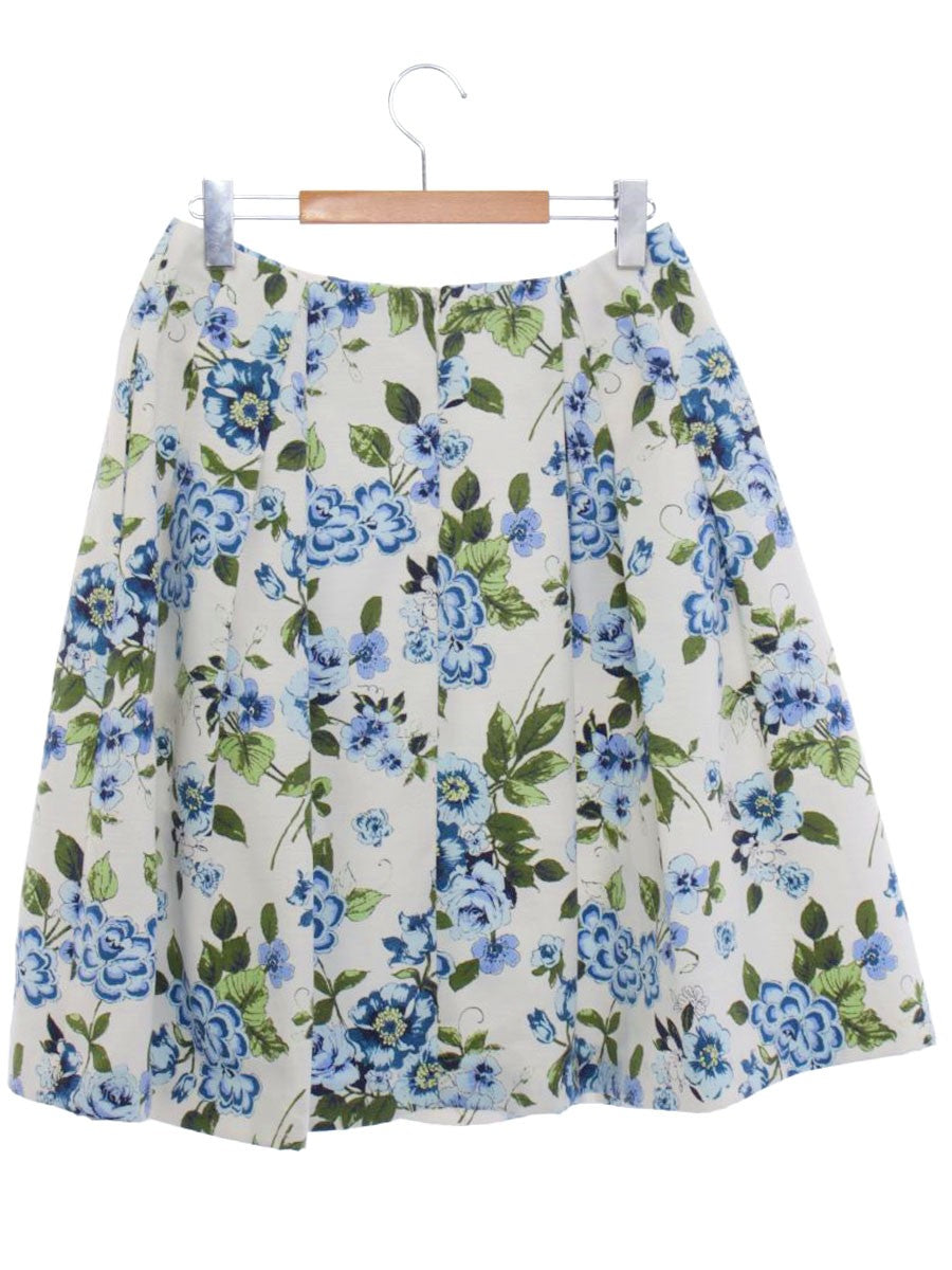 ポンヌフ AI1057 スカート 2 ブルー フラワーモチーフ IT0IWXXECU1I