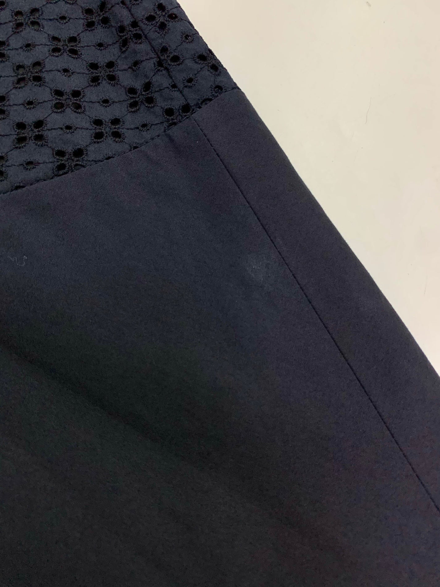 フォクシーブティック Dress Champ de Fleurs 43793 ワンピース 38 ネイビー ノースリーブ 刺繍 ITNNTMJJ90US