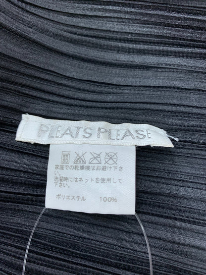 プリーツプリーズイッセイミヤケ PP55-JO101 カーディガン 3 ブラック ITKE8X8JG5ZC