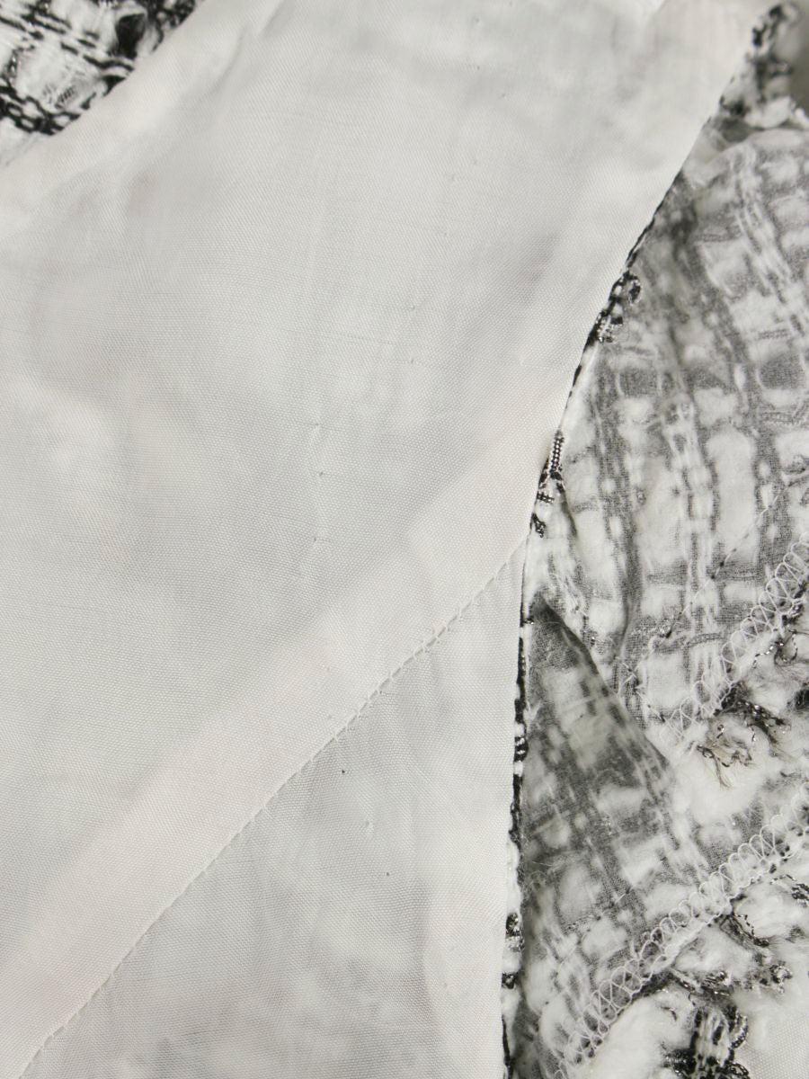 ルネ 6736430 ワンピース 36 ブラック/ホワイト TISSUE ツイード IT7ZVIET88K4