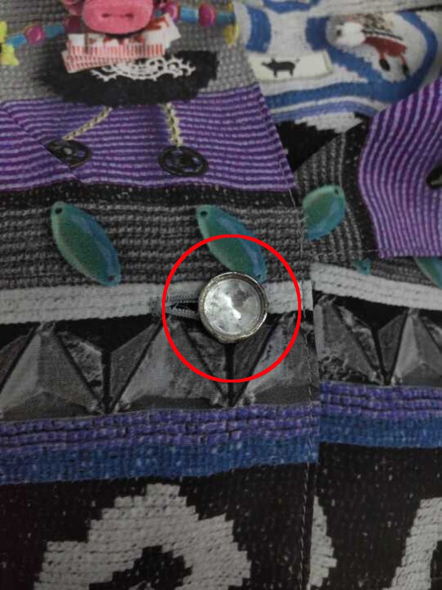 アルベロベロ 715871 ワンピース F グレー アニマルプリント フロントボタン ITYQ1FG87L1T 【SALE】