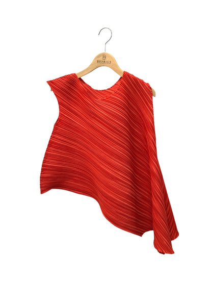 プリーツプリーズイッセイミヤケ PP13-JK281 カットソー 3 レッド ベスト ITD40IS1UMCU