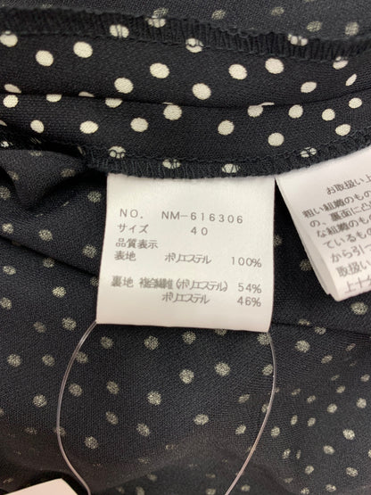 エムズグレイシー フリル襟ドット柄オールインワン 616306 40 ブラック ITY82L84U20O