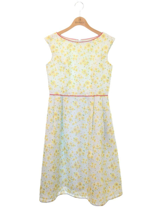 トッカ OPTOBA0655 ワンピース 0 ブルー フラワー刺繍 IT3P2ZSLMRFR