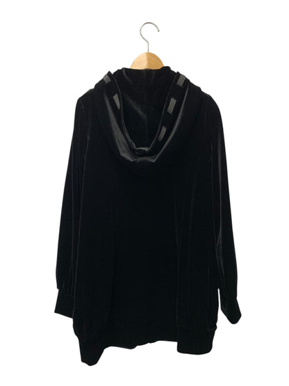 ベロアノワール by フォクシーニューヨーク Velour Cocoon Cardigan 41947 パーカー 40 ブラック ベロア ITTVZPCPLZEU