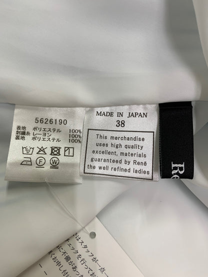 ルネ Dress 5626190 38 ブルー ドット×ストライプ ノースリーブワンピース ITFQCQ731EUW