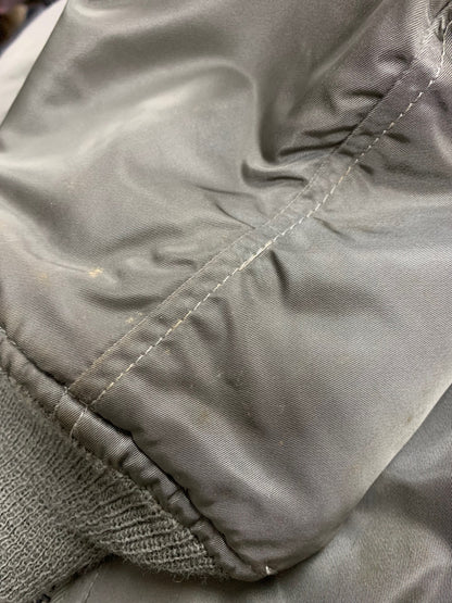 アヴィレックス ブルゾン M カーキグリーン レザージップ ITN5QXLA3LL0