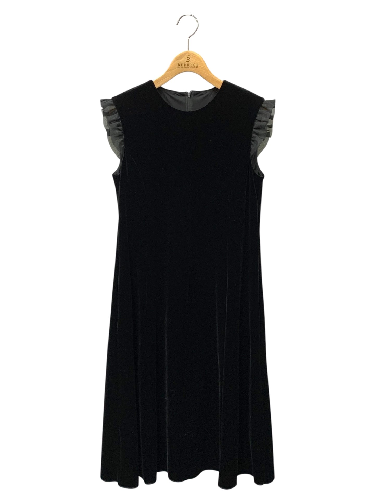 ベロアノワール by フォクシーニューヨーク Dress caddipeia 43864 ワンピース 40 ブラック フリル ITOQS8U1BRTC
