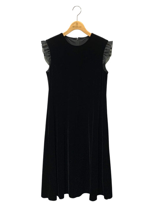 ベロアノワール by フォクシーニューヨーク Dress caddipeia 43864 ワンピース 40 ブラック フリル ITOQS8U1BRTC